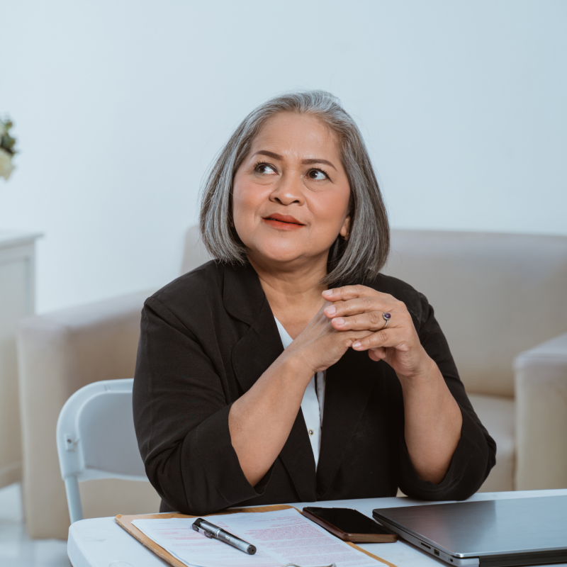 Middle-aged female professional